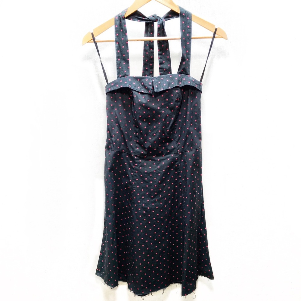 Morbid Threads Rockabilly Black Dress w/Red Stars